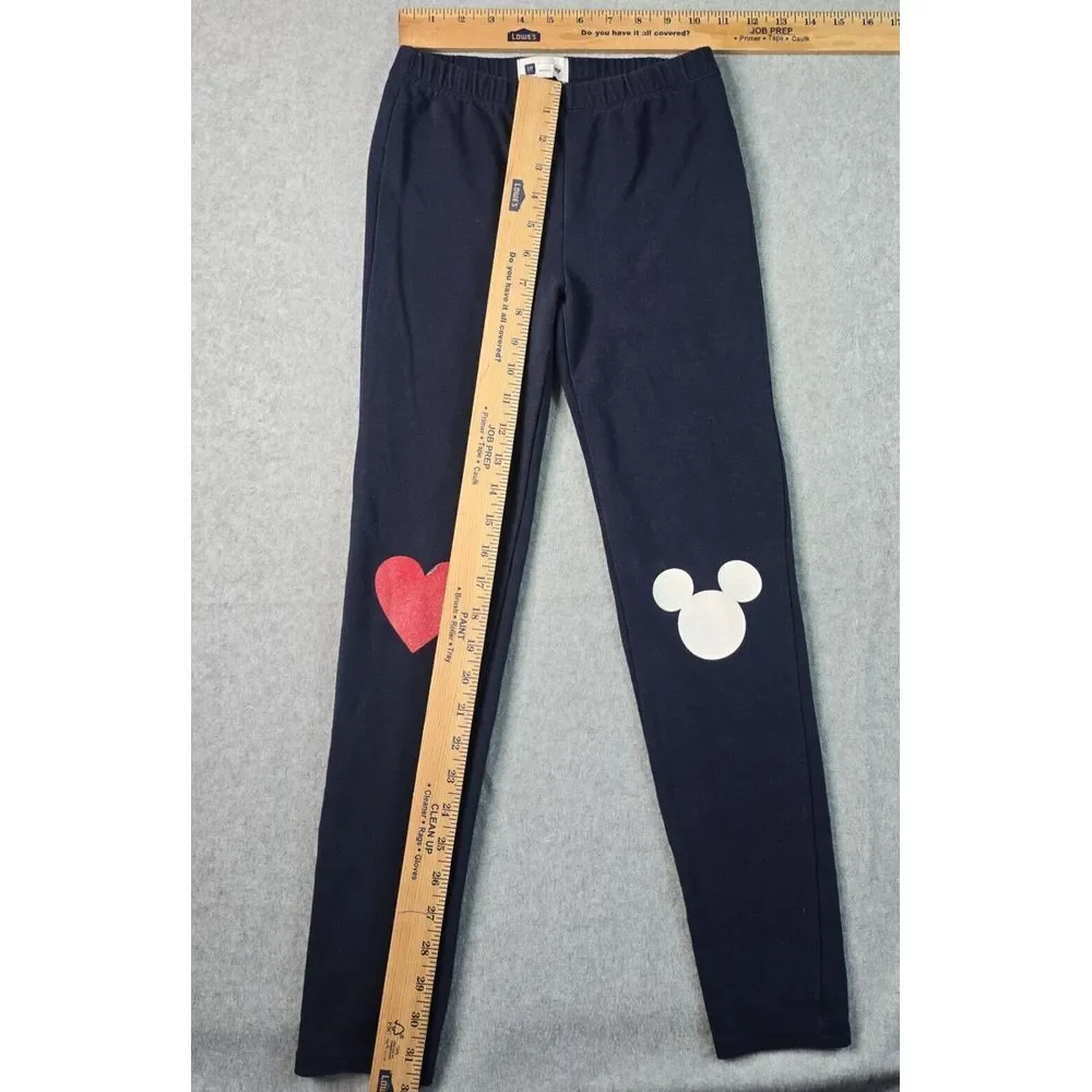 Gap Kids x Disney‎ Girls Minnie Mouse Set XL/12 Navy LS Mickey Leggings Hearts